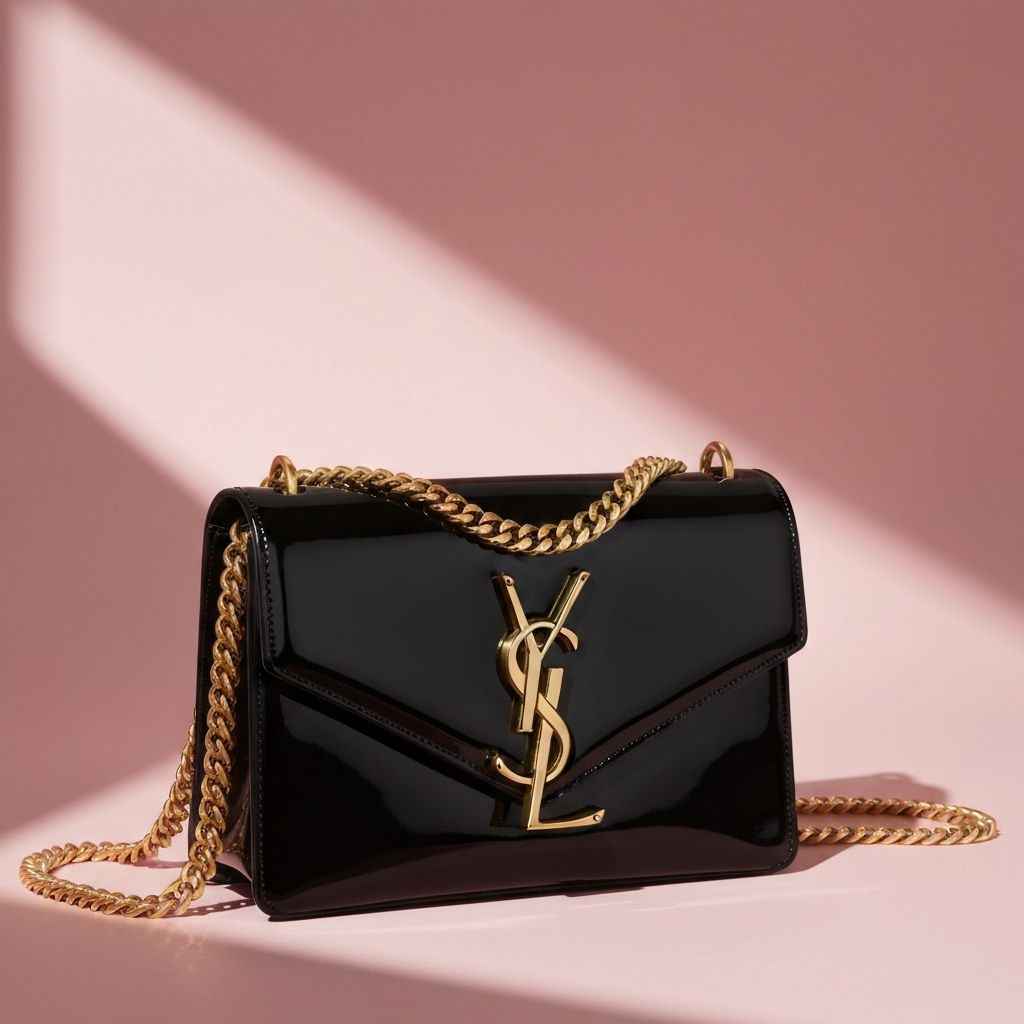 YSL – Preta Verniz Acabamento Brilhante